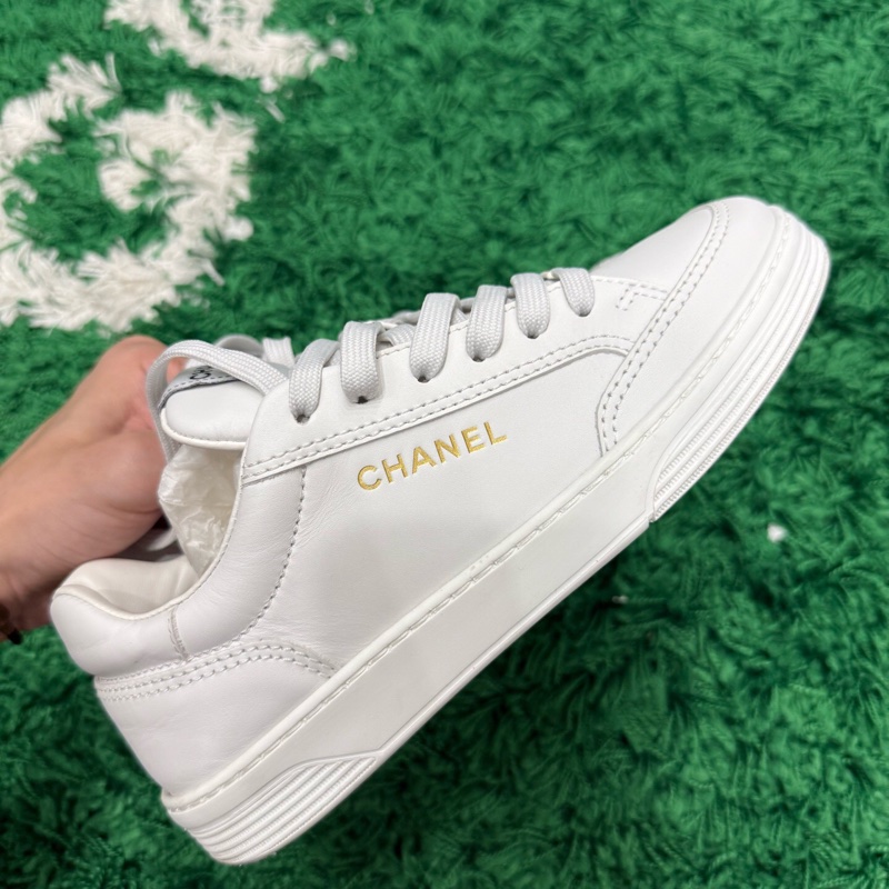 Chanel 香奈兒 金標小白鞋 37.5碼-2