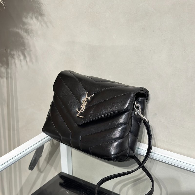 YSL Loulou Toy方胖子 - 迷你黑銀-3