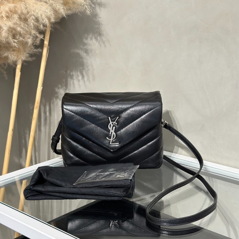 YSL Loulou Toy方胖子 - 迷你黑銀-10