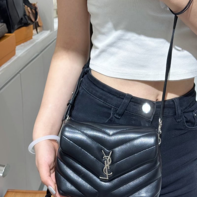 YSL Loulou Toy方胖子 - 迷你黑銀-12