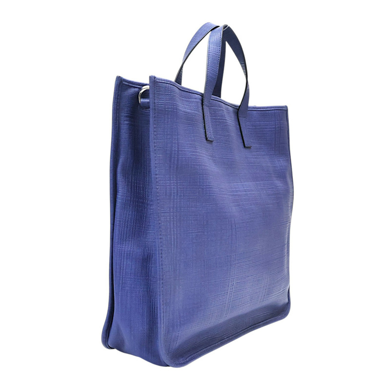 深藍色 牛皮 手提包 缺背帶【LOEWE 羅威】 358.17.L28-1