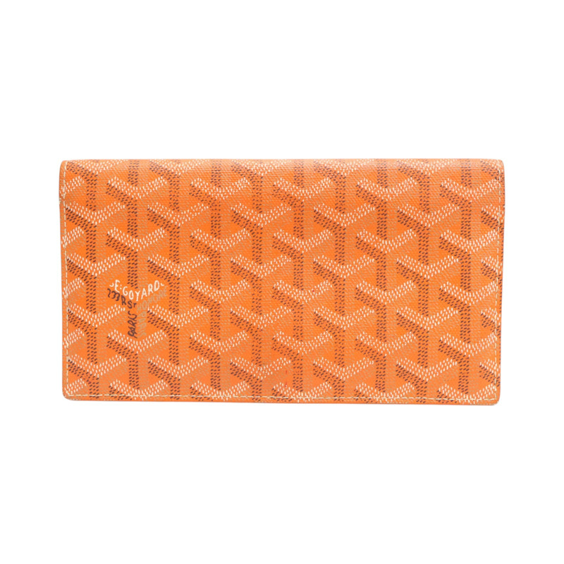 橘色 Goyardine帆布 Richelieu 兩折長夾【GOYARD 高雅德 】 RICHE2PMLTY12CL12P-0