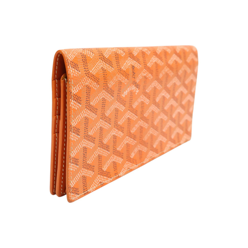 橘色 Goyardine帆布 Richelieu 兩折長夾【GOYARD 高雅德 】 RICHE2PMLTY12CL12P-1