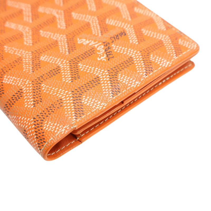 橘色 Goyardine帆布 Richelieu 兩折長夾【GOYARD 高雅德 】 RICHE2PMLTY12CL12P-7