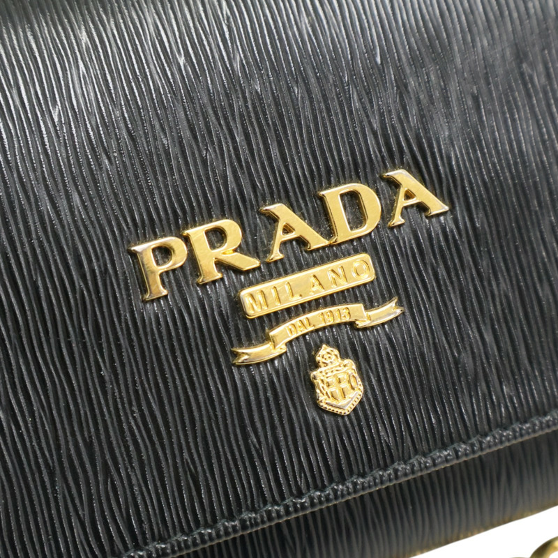 黑色 牛皮 WOC 肩背包【PRADA普拉達】 1BP290-8