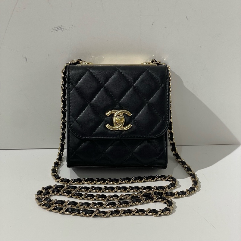 CHANEL香奈兒Trendy cc 迷你鏈條斜挎包 29開-0