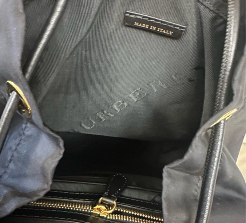 Burberry後背包(拼皮革)-8