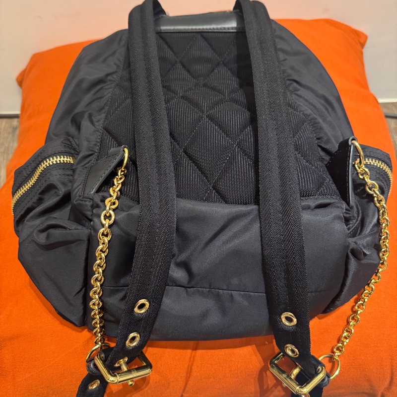Burberry後背包(拼皮革)-10