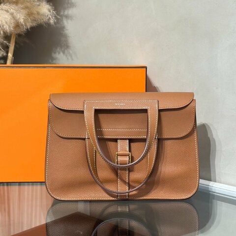 HERMES Halzan 25 - Gold 37 金棕金 Y