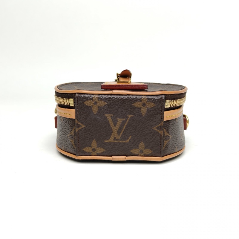 LOUIS VUITTON 硬圓餅Mini老花PVC2021包小號晶片肩背包-3