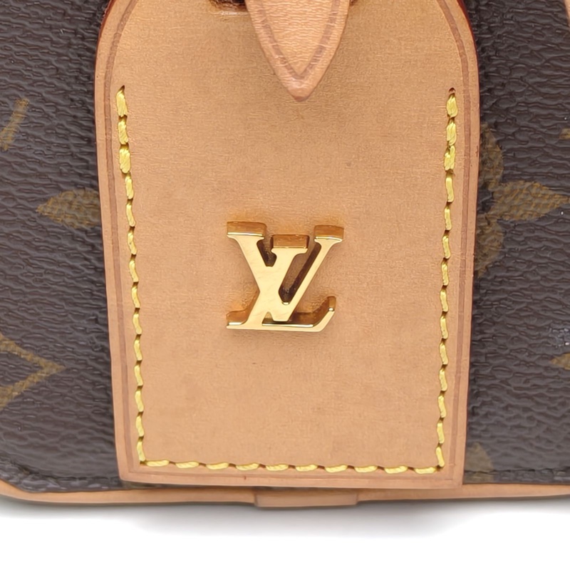 LOUIS VUITTON 硬圓餅Mini老花PVC2021包小號晶片肩背包-4