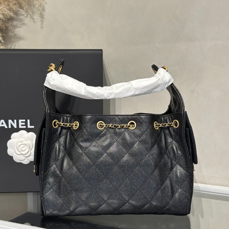 CHANEL 25 Hobo Bag - 小號黑金-4