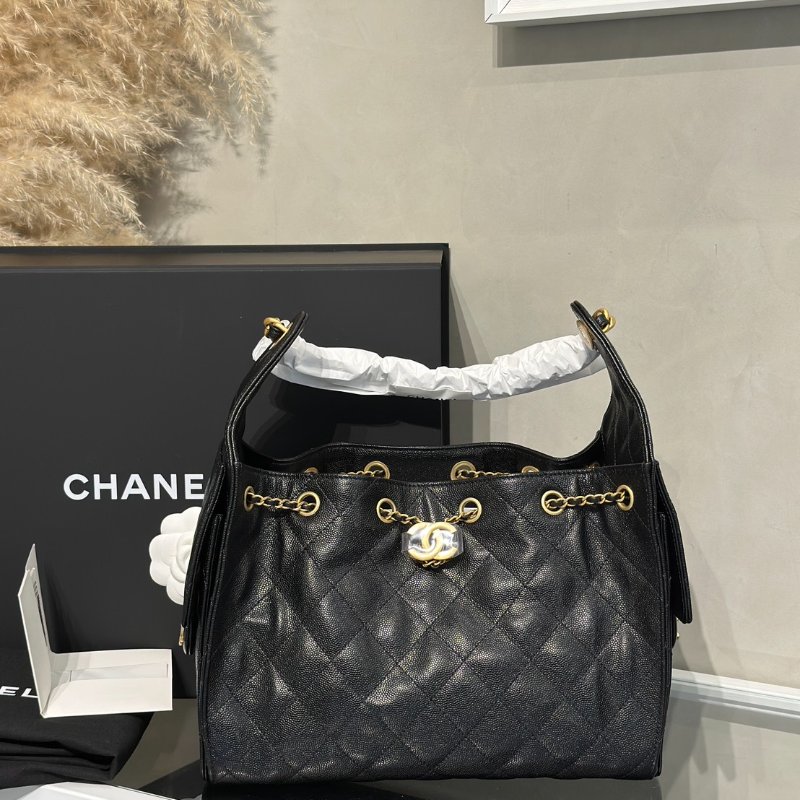 CHANEL 25 Hobo Bag - 小號黑金-7
