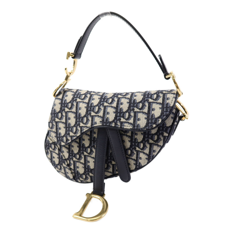 Dior 帆布Saddle Mini手挽袋-2