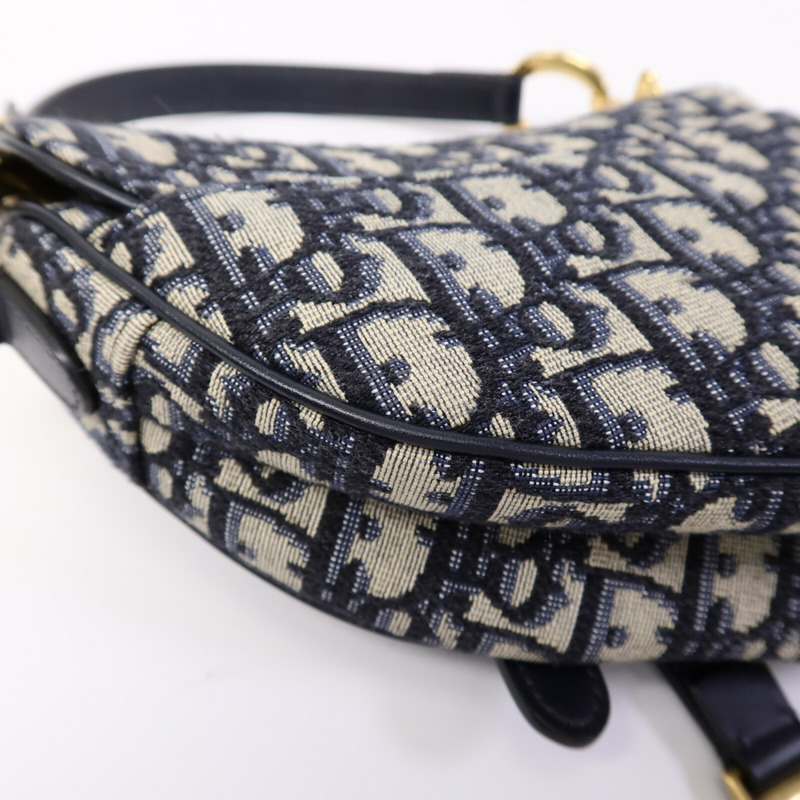 Dior 帆布Saddle Mini手挽袋-13