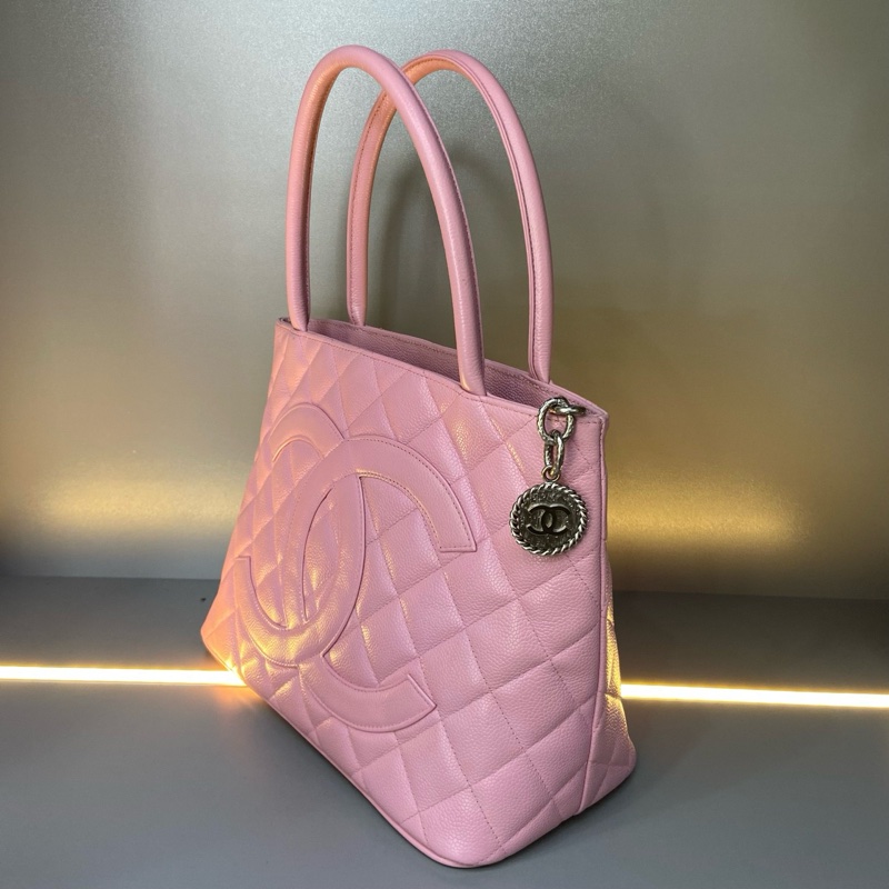 CHANEL 香奈兒 希爾頓 tote 托特包 魚子醬牛皮 成色98新-1