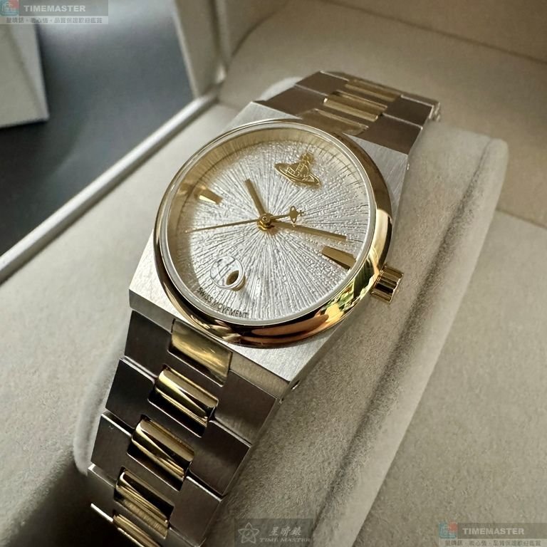 Vivienne Westwood手錶,編號VW30311,28mm, 32mm銀錶殼,金銀相間錶帶款-5