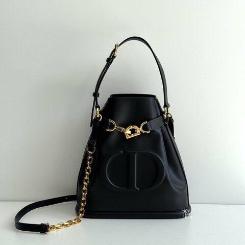 99新🆕 Dior 迪奧 CD logo 水桶 黑色金釦