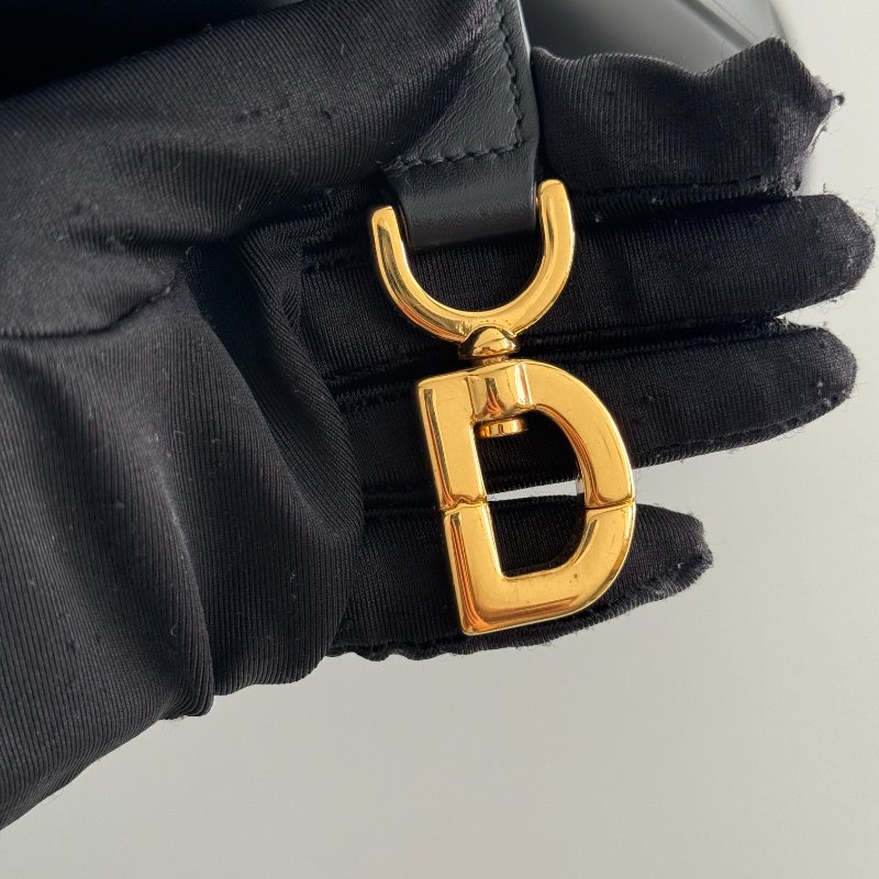 99新🆕 Dior 迪奧 CD logo 水桶 黑色金釦-15