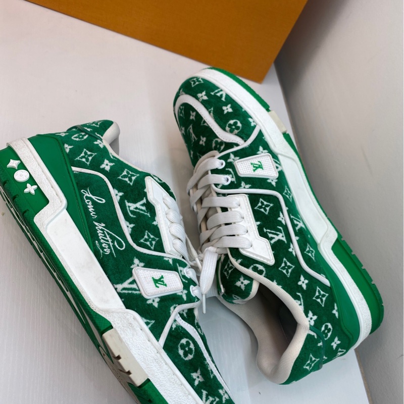 Louis Vuitton路易威登 Trainer Monogram 織物反毛鞋 8碼 42碼-2