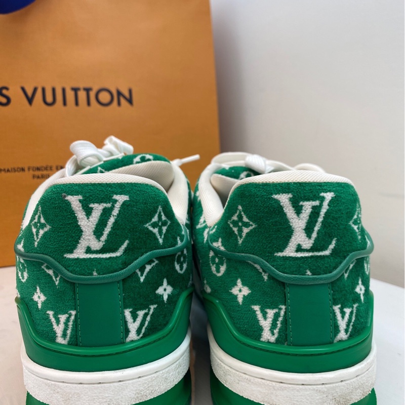 Louis Vuitton路易威登 Trainer Monogram 織物反毛鞋 8碼 42碼-4