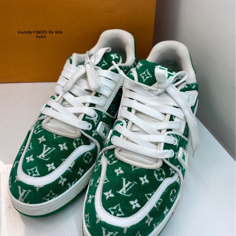 Louis Vuitton路易威登 Trainer Monogram 織物反毛鞋 8碼 42碼-8