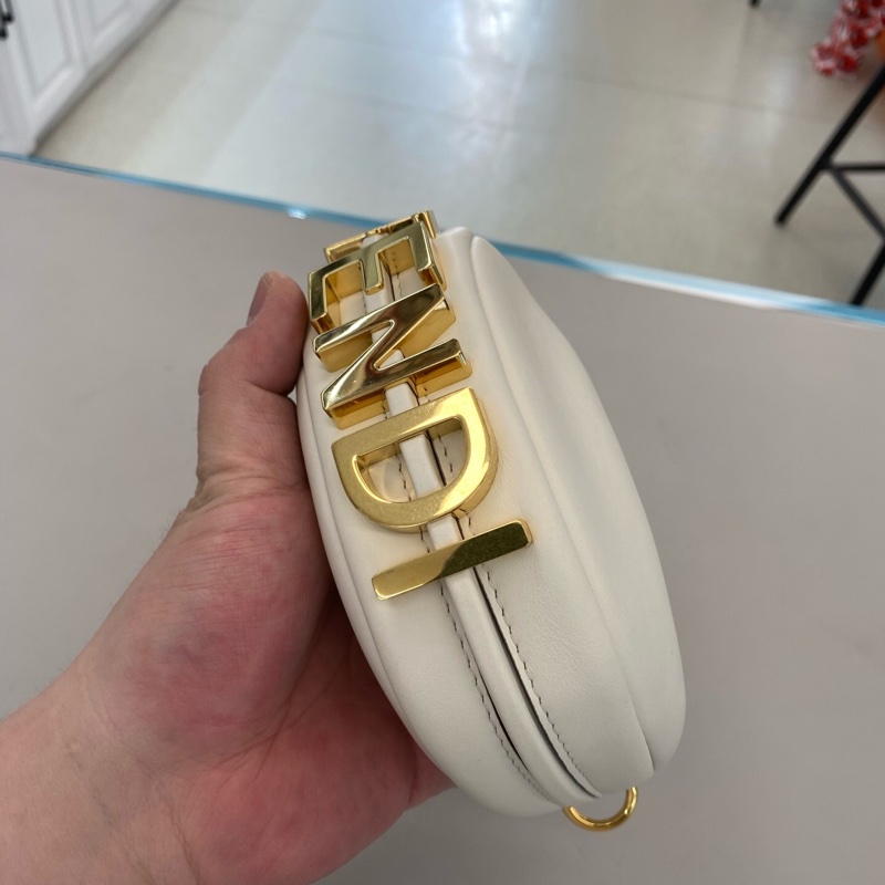 Fendi 芬迪 白金Fendigraphy mini 手腕包 小豌豆包 尺寸12x5x15-10