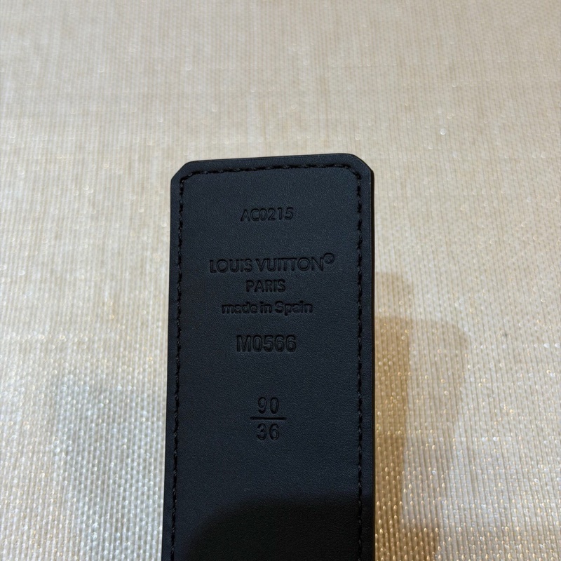 全新全套Louis vuitton路易威登 老花棕色拼皮腰帶-4