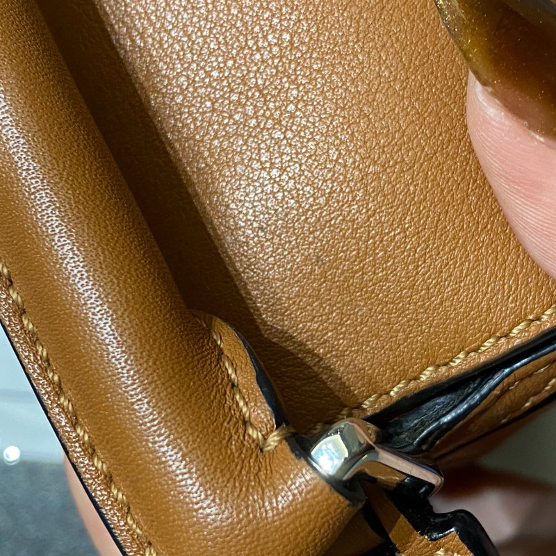 LOEWE 經典幾何拼圖包 Mini Puzzle Bag(經典焦糖棕 / 金釦)-5