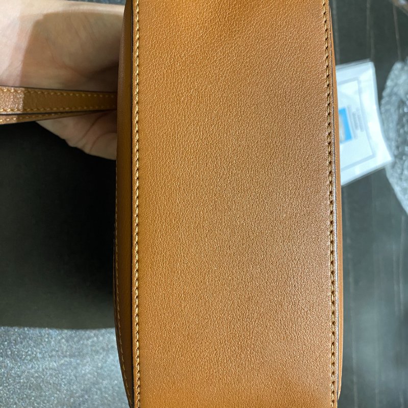 LOEWE 經典幾何拼圖包 Mini Puzzle Bag(經典焦糖棕 / 金釦)-6