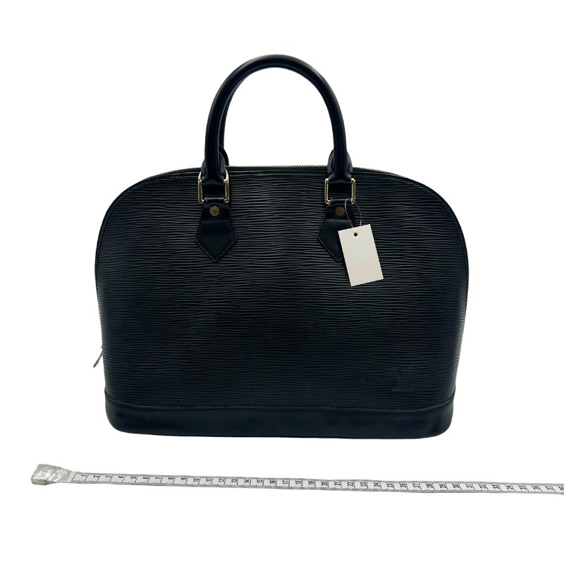 【美收精品】Louis Vuitton 黑色水波紋手提包 C-561【隔月月中將轉賣至日本 上架期限30天】-16