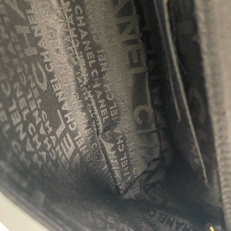 Chanel 香奈兒 冰格MiniCF綢緞帶山茶花金扣 鐳射13開絕版美物 極品成色-15