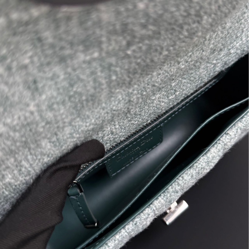Dior/迪奧 Caro 系列 新款綠色 菱格紋/藤格紋 鏈條斜背包 小號,編碼 2022 年。-8