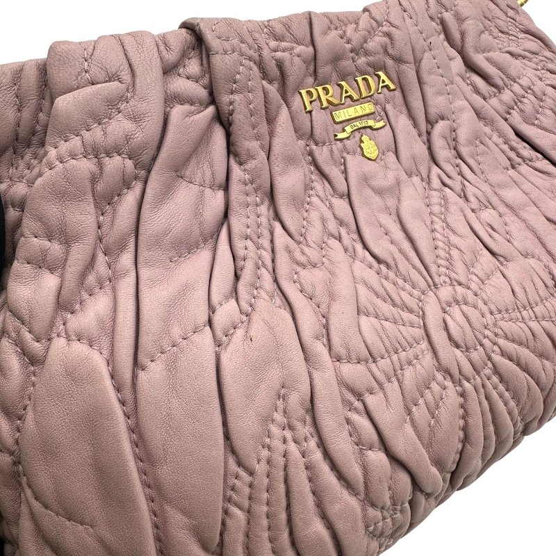 【美收精品】PRADA 粉色肩背包 C-566【隔月月中將轉賣至日本 上架期限30天】-5