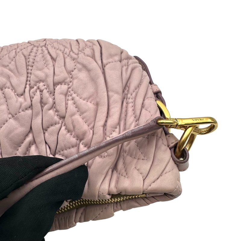 【美收精品】PRADA 粉色肩背包 C-566【隔月月中將轉賣至日本 上架期限30天】-10