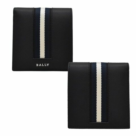 【門市全新現貨】BALLY 牛皮織布條紋短夾皮夾(附原廠紙)