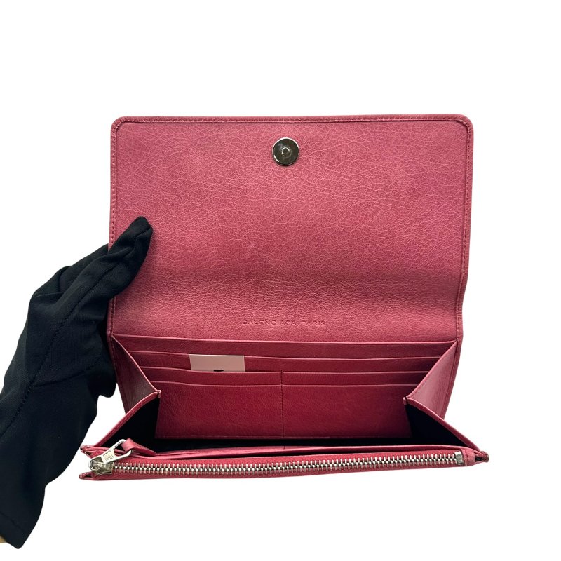 【美收精品】Balenciaga 粉色長夾 C-571【隔月月中將轉賣至日本 上架期限30天】-12