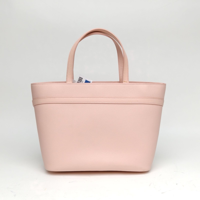 FERRAGAMO 粉色牛皮蝴蝶結手提斜挎托特包-2