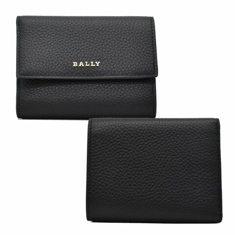【門市全新現貨】BALLY 牛皮金屬LOGO三折卡夾皮夾(無零錢袋)(附原廠紙)