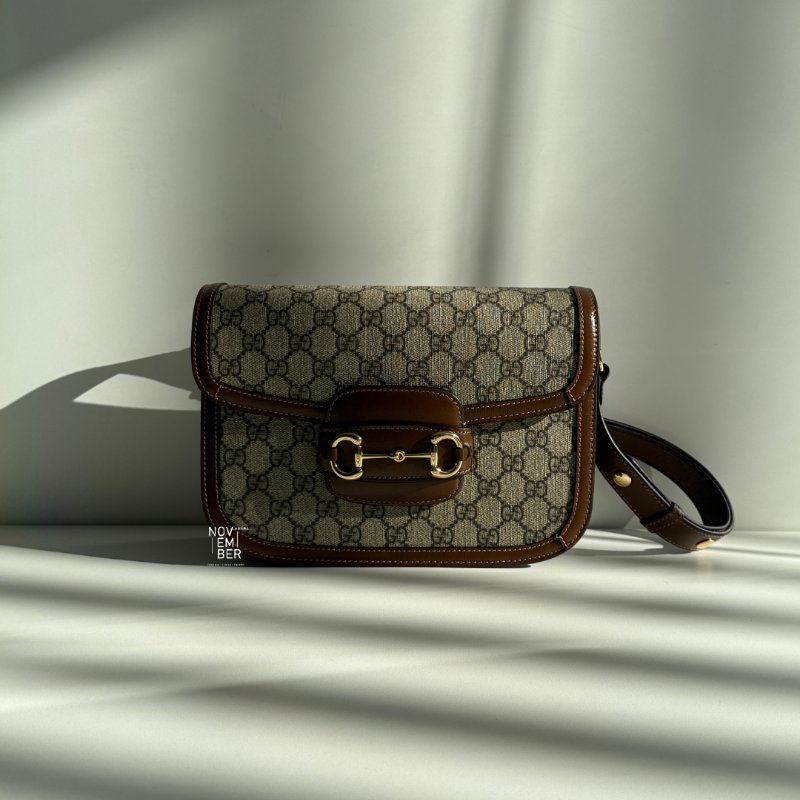 99新🆕 Gucci 古馳 1955 馬鞍包 老花-0
