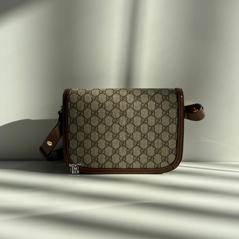 99新🆕 Gucci 古馳 1955 馬鞍包 老花-5