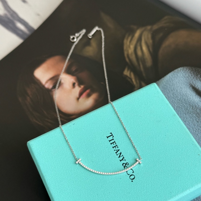 Tiffany &co.銀鑽微笑項鍊 必買❤️❤️-2