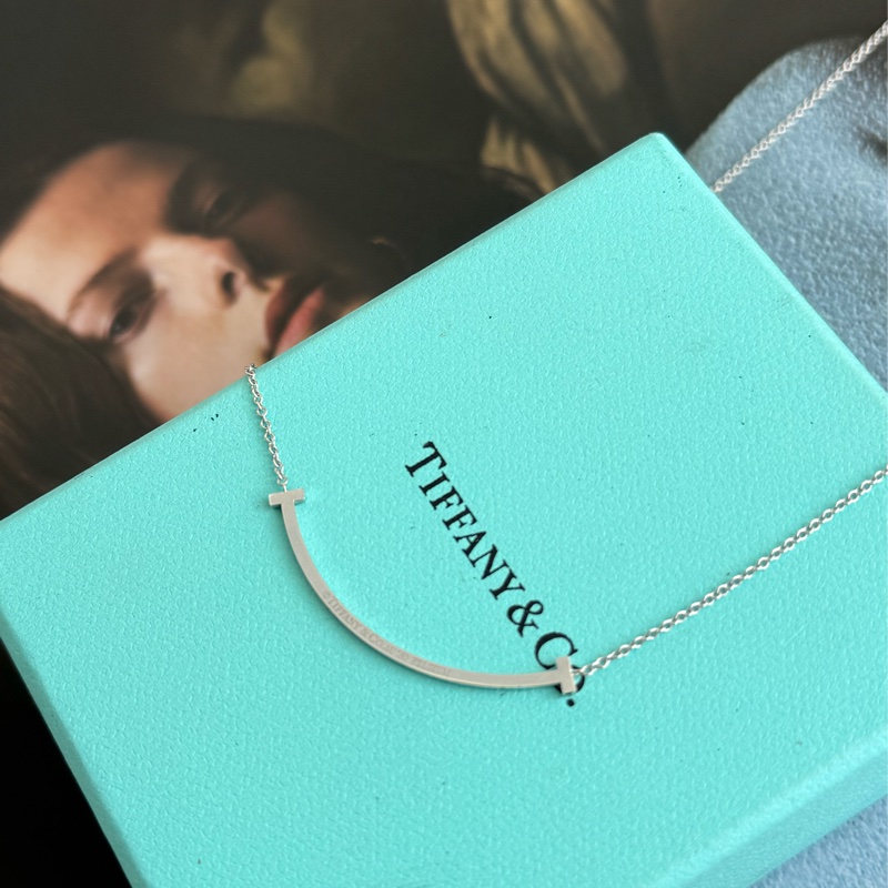 Tiffany &co.銀鑽微笑項鍊 必買❤️❤️-3