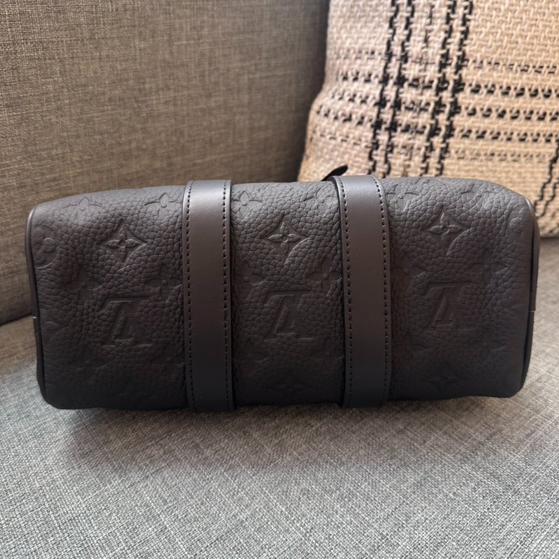 LV 黑色牛皮壓紋 KEEPALL 25-2