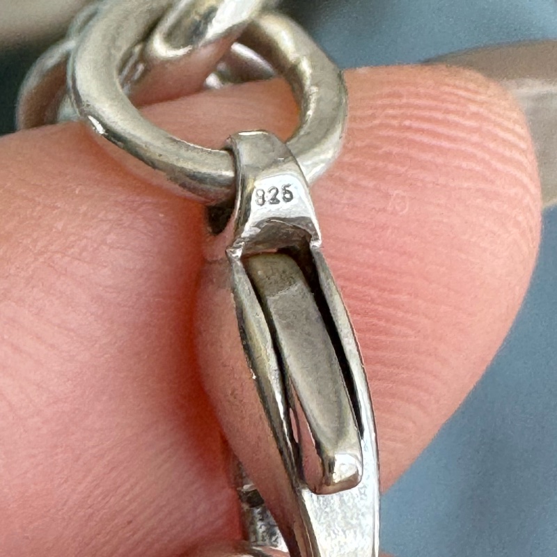 Tiffany &Co.愛心吊飾銀粗手鏈❤️🔥❤️🔥-13