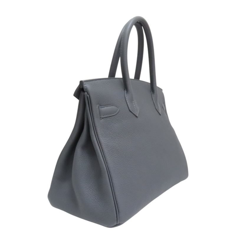 新板岩灰 TOGO牛皮 Birkin 30 柏金包 手提包 W刻 金釦【HERMES 愛馬仕】-1