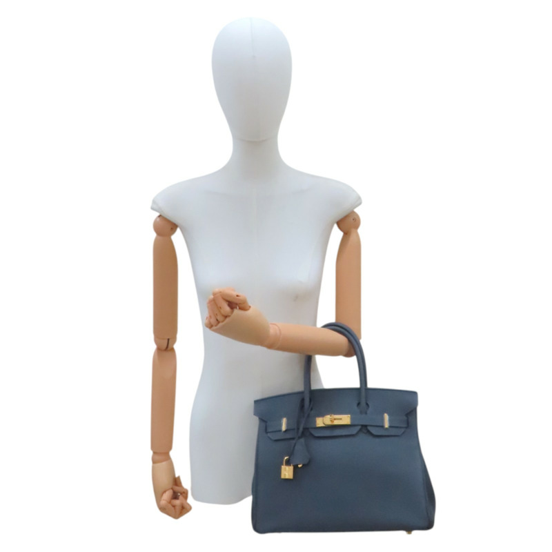 新板岩灰 TOGO牛皮 Birkin 30 柏金包 手提包 W刻 金釦【HERMES 愛馬仕】-6