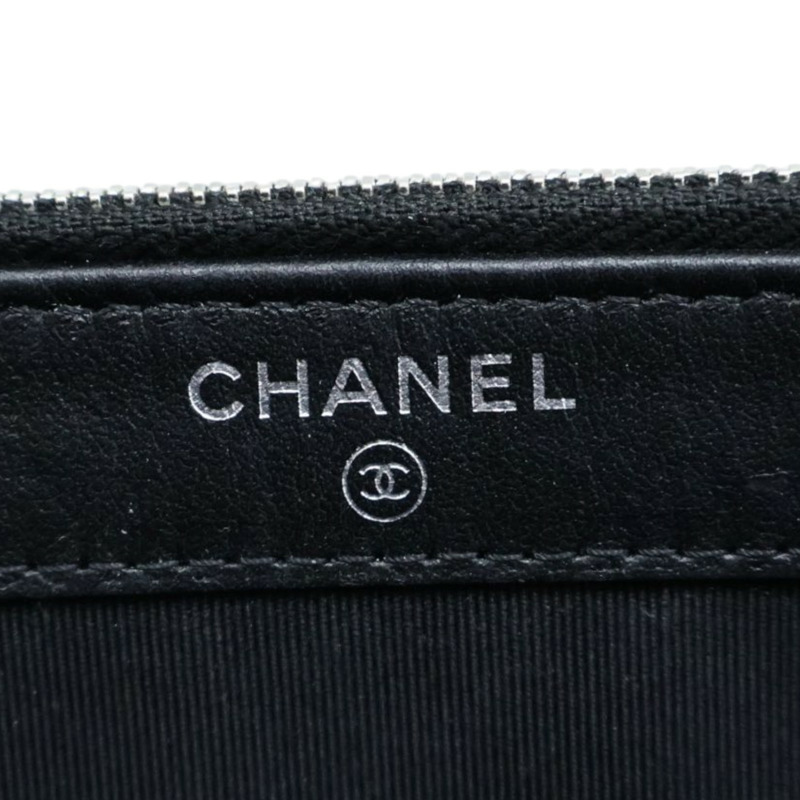 黑色 荔枝紋 牛皮 雙拉鏈條 小包 肩背包【CHANEL 香奈兒】 A82527-4