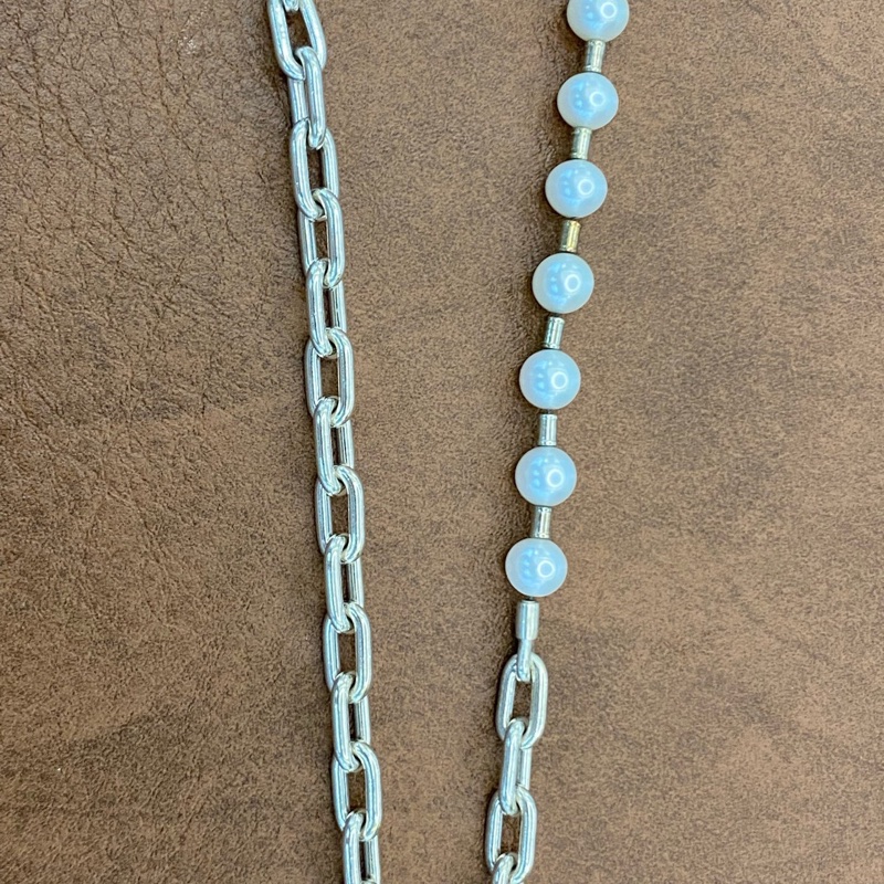 Tiffany&Co Tiffany hardwear系列珍珠鎖扣手鍊 男女同款 時髦鎖扣➕優雅珍珠 多種戴法-7