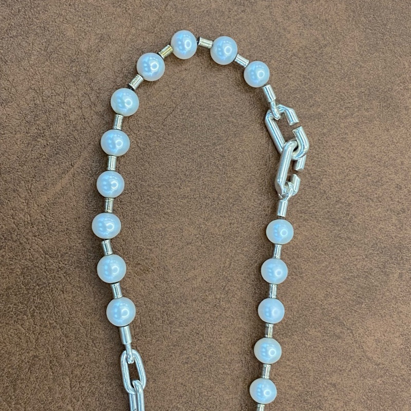 Tiffany&Co Tiffany hardwear系列珍珠鎖扣手鍊 男女同款 時髦鎖扣➕優雅珍珠 多種戴法-8
